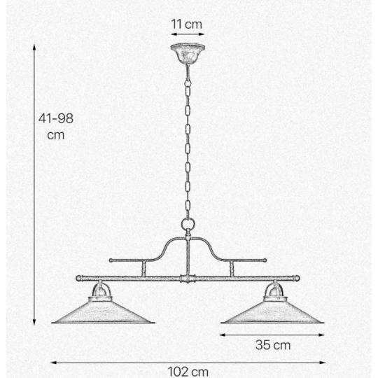 medena luster mediteransky antikovana vintage dvojziarova lampa rustikalna jedalen osvetlenie nad stol sedliacky dom chata balaton country farmhouse lampy vintage namorny styl rozmery.jpg